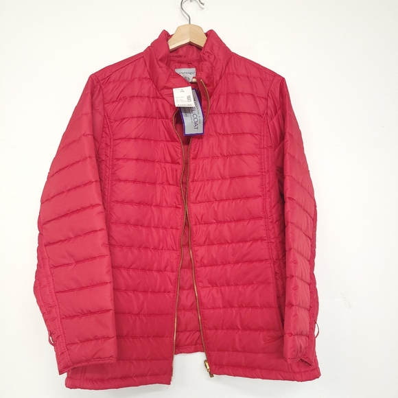 NWT Catherines 3-in-1 Parka Anorak Jacket, black red size 0X - Picture 4 of 14